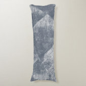 Coussins Longs Gris bleu foncé Texture géométrique minimale d'enc (Devant (Vertical))