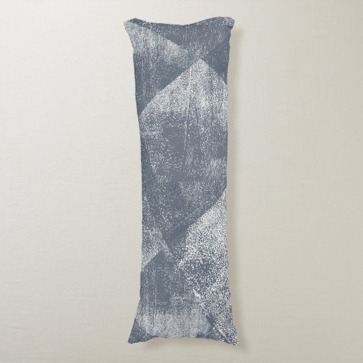 Coussins Longs Gris bleu foncé Texture géométrique minimale d'enc (Devant (Vertical))