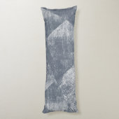Coussins Longs Gris bleu foncé Texture géométrique minimale d'enc (Dos (Vertical))