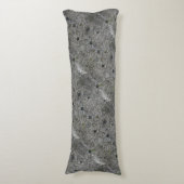 Coussins Longs Gris de granit avec de la mousse verte (Devant (Vertical))