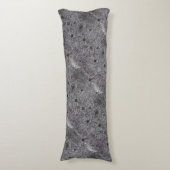 Coussins Longs Gris de granit avec les détails roses (Devant (Vertical))