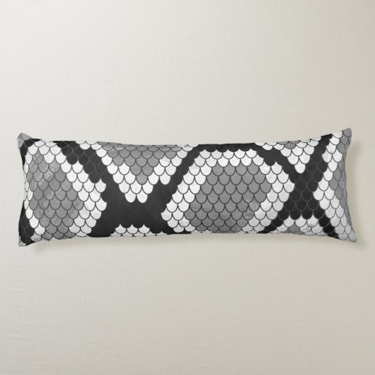 Coussins Longs Gris de serpent et gris clair (Dos)
