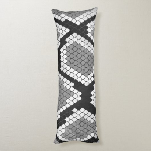 Coussins Longs Gris de serpent et gris clair (Dos (Vertical))