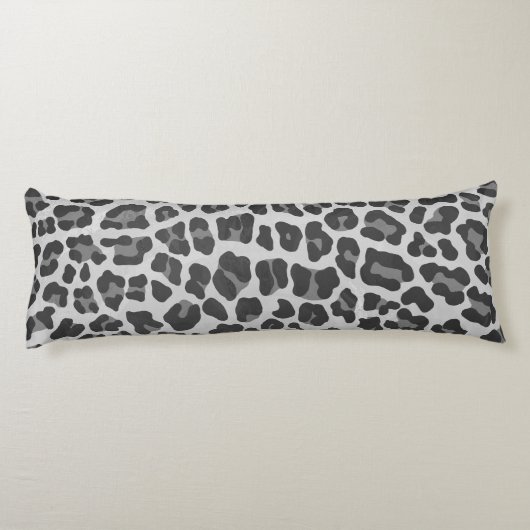 Coussins Longs Gris léopard et gris clair (Dos)