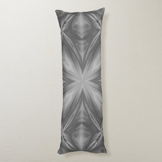 Coussins Longs Gris Monochrome gris nuageux Motif Abstrait (Dos (Vertical))
