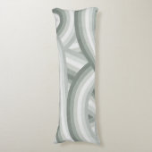 Coussins Longs Gris Vert Retro Arc-en-ciel Motif (Devant (Vertical))