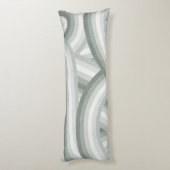 Coussins Longs Gris Vert Retro Arc-en-ciel Motif (Dos (Vertical))