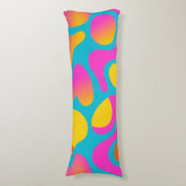 Coussins Longs Groove Pop - Funky Retro Abstrait Jeu d'oreiller (Devant (Vertical))