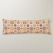 Coussins Longs Groovy Retro Floral Checked (Dos)