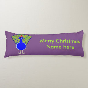 Coussins Longs Gros paon de Noël