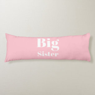 Coussins Longs Grosse soeur rose blanche fille
