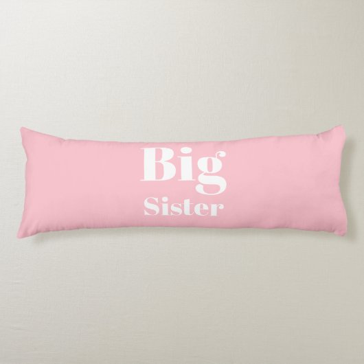 Coussins Longs Grosse soeur rose blanche fille (Devant)