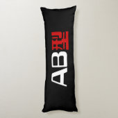 Coussins Longs Groupe sanguin AB Kanji japonais (Dos (Vertical))