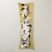 Coussins Longs Grues Japonaises Vintage Oiseau Classique (Devant (Vertical))