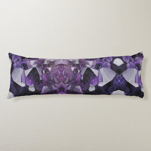 Coussins Longs guérison du quartz d'esprit améthyste violet holis (Devant)