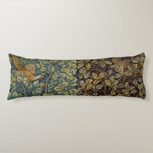 Coussins Longs Guillaume Morris Faisan Oiseau Arbre Fleur (Devant)