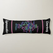 Coussins Longs Gymnastique Mot Cloud (Devant)