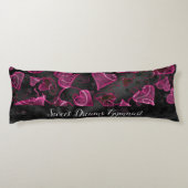 Coussins Longs Gymnastique Noir, Blanc et Rose (Dos)