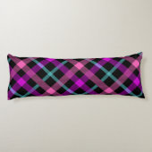 Coussins Longs Gymnastique Poutrelle rose violet Turquoise Tartan (Dos)