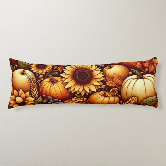 Coussins Longs Halloween/Automne/Automne/citrouille (Devant)