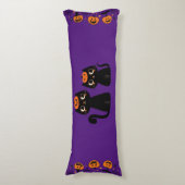 Coussins Longs Halloween/Automne/Automne/citrouille/chat (Devant (Vertical))