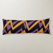 Coussins Longs Halloween Zig Zags Orange Violet (Dos)