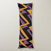 Coussins Longs Halloween Zig Zags Orange Violet (Dos (Vertical))