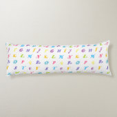 Coussins Longs HAMbyWG - Alphabet coloré, drôle (Dos)