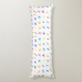 Coussins Longs HAMbyWG - Alphabet coloré, drôle (Dos (Vertical))