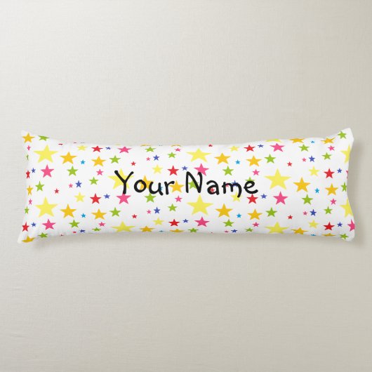 Coussins Longs HAMbyWG - Stars multicolores (Devant)