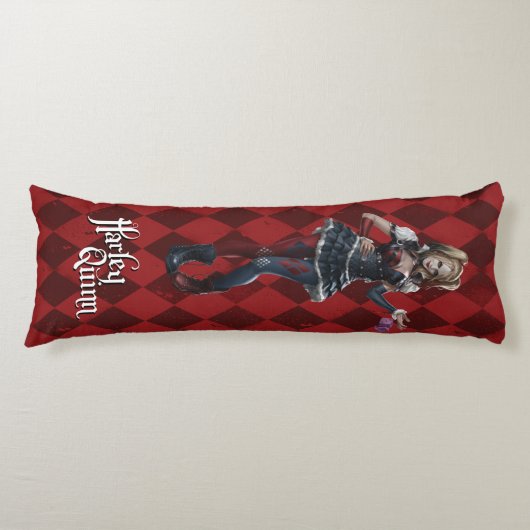 Coussins Longs Harley Quinn Avec Dice Fuzzy (Devant)