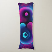 Coussins Longs Harmonie vive : Interprétation moderne de Yin Yang (Devant (Vertical))