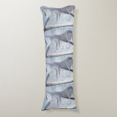 Coussins Longs Harppe Féline Céleste – Oreiller Corporel Rêveur (Devant (Vertical))
