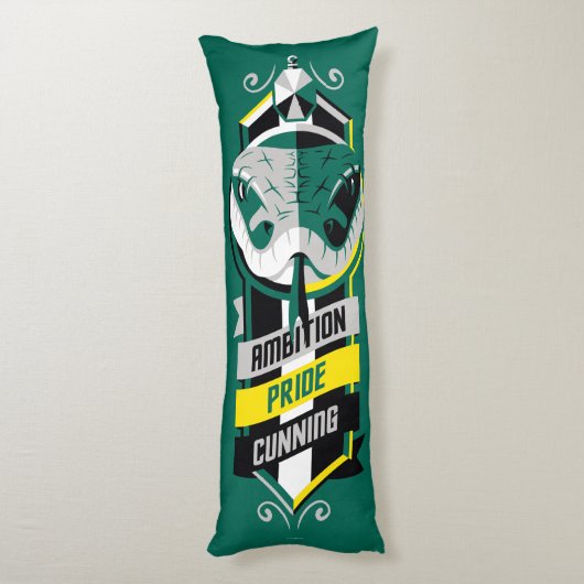 Coussins Longs Harry Potter | SLYTHERIN™ House Traits Sigil (Dos (Vertical))