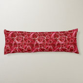 Coussins Longs Heart Scribbles Ruby Red (Dos)