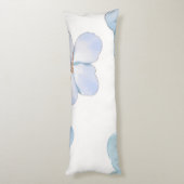 Coussins Longs Hibiscus bleu (Dos (Vertical))