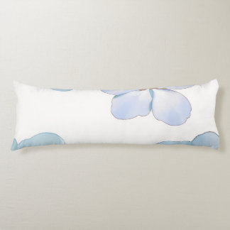 Coussins Longs Hibiscus bleu