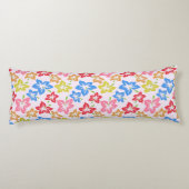 Coussins Longs Hibiscus Coloré, Motif De Fleurs (Dos)