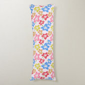 Coussins Longs Hibiscus Coloré, Motif De Fleurs (Devant (Vertical))