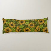 Coussins Longs hibiscus jaune (Dos)