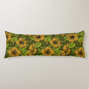 Coussins Longs hibiscus jaune