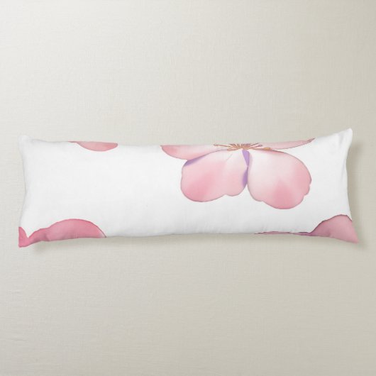 Coussins Longs Hibiscus rose (Dos)