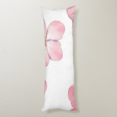 Coussins Longs Hibiscus rose (Dos (Vertical))