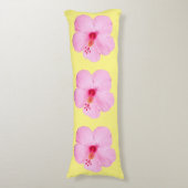 Coussins Longs Hibiscus rose Fleur tropicale (Devant (Vertical))