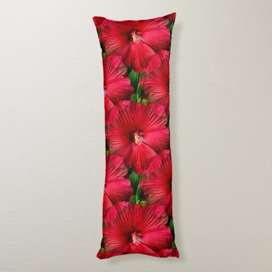 Coussins Longs Hibiscus rouge....... (Dos (Vertical))