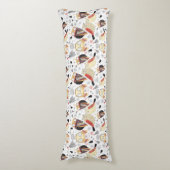 Coussins Longs Hibou drôle de texture (Devant (Vertical))