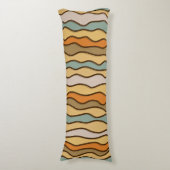 Coussins Longs Hippie Trippie Super bande verticale les années 70 (Devant (Vertical))