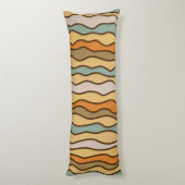 Coussins Longs Hippie Trippie Super bande verticale les années 70 (Dos (Vertical))