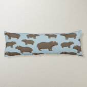 Coussins Longs Hippopotame Hippo Motif (Dos)