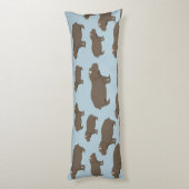 Coussins Longs Hippopotame Hippo Motif (Dos (Vertical))